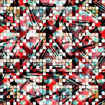 Abstract seamless color pattern in graffiti style. Quality vector illustratio Stock Illustration