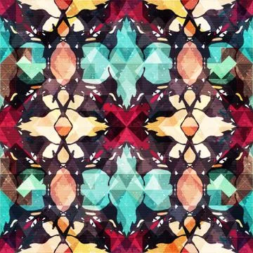 Abstract seamless color pattern in graffiti style. Quality vector illustratio Stock Illustration