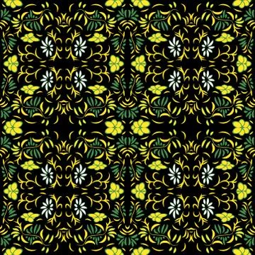 Abstract seamless colorful pattern exotic shapes backgrounds Stock Illustration