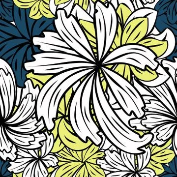 Abstract seamless colorful pattern exotic shapes backgrounds Stock Illustration