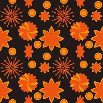Abstract seamless colorful pattern exotic shapes backgrounds Stock Illustration