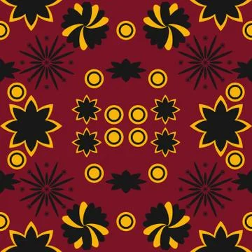 Abstract seamless colorful pattern exotic shapes backgrounds Stock Illustration