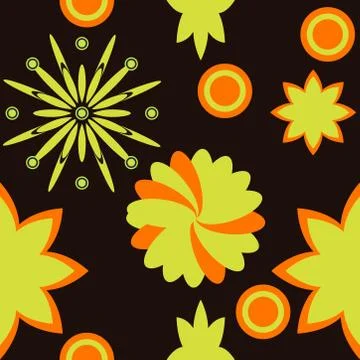 Abstract seamless colorful pattern exotic shapes backgrounds Stock Illustration