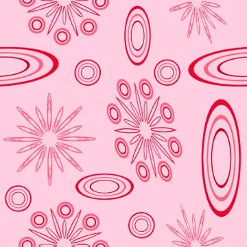 Abstract seamless colorful pattern exotic shapes backgrounds Stock Illustration