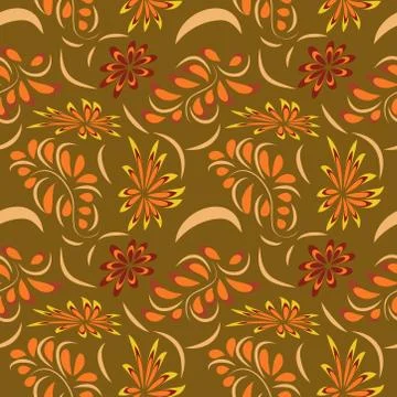 Abstract seamless colorful pattern exotic shapes backgrounds Stock Illustration
