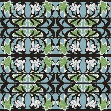 Abstract seamless colorful pattern exotic shapes backgrounds Stock Illustration