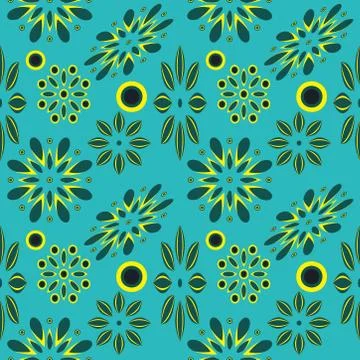 Abstract seamless colorful pattern exotic shapes backgrounds Stock Illustration