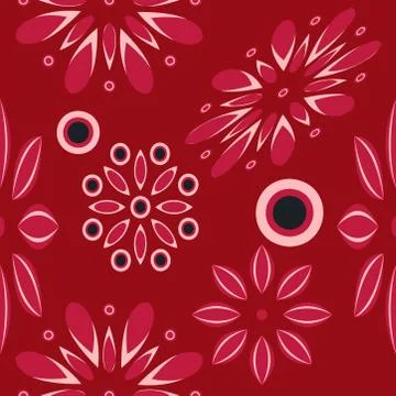 Abstract seamless colorful pattern exotic shapes backgrounds Stock Illustration