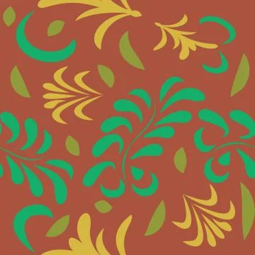 Abstract seamless colorful pattern exotic shapes backgrounds Stock Illustration