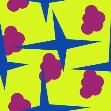 Abstract seamless colorful pattern exotic shapes backgrounds Stock Illustration