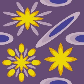 Abstract seamless colorful pattern exotic shapes backgrounds Stock Illustration