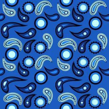 Abstract seamless colorful pattern exotic shapes backgrounds Stock Illustration