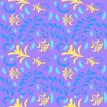 Abstract seamless colorful pattern exotic shapes backgrounds Stock Illustration