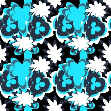 Abstract seamless colorful pattern exotic shapes backgrounds Stock Illustration