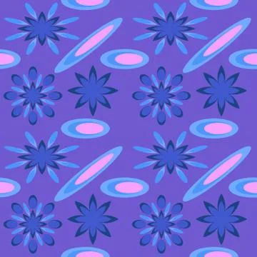 Abstract seamless colorful pattern exotic shapes backgrounds Stock Illustration