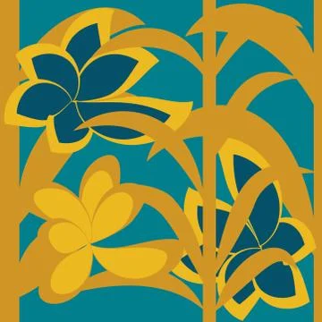 Abstract seamless colorful pattern exotic shapes backgrounds Stock Illustration