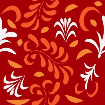 Abstract seamless colorful pattern exotic shapes backgrounds Stock Illustration