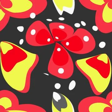 Abstract seamless colorful pattern exotic shapes backgrounds Stock Illustration