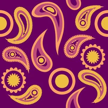 Abstract seamless colorful pattern exotic shapes backgrounds Stock Illustration