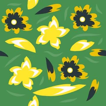 Abstract seamless colorful pattern exotic shapes backgrounds Stock Illustration