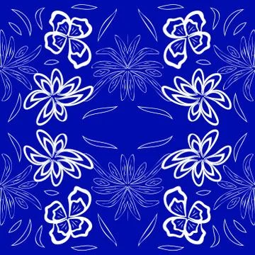 Abstract seamless colorful pattern exotic shapes backgrounds Stock Illustration