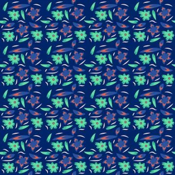 Abstract seamless colorful pattern exotic shapes backgrounds Stock Illustration