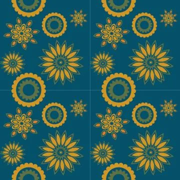 Abstract seamless colorful pattern exotic shapes backgrounds Stock Illustration