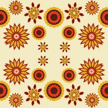 Abstract seamless colorful pattern exotic shapes backgrounds Stock Illustration