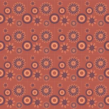 Abstract seamless colorful pattern exotic shapes backgrounds Stock Illustration