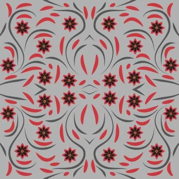 Abstract seamless colorful pattern exotic shapes backgrounds Stock Illustration