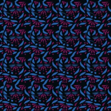 Abstract seamless colorful pattern exotic shapes backgrounds Stock Illustration
