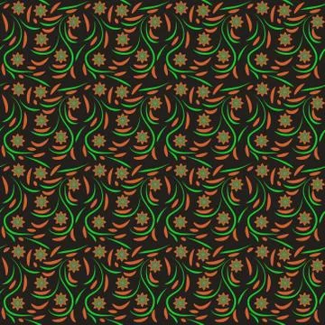 Abstract seamless colorful pattern exotic shapes backgrounds Stock Illustration