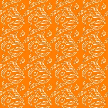 Abstract seamless colorful pattern exotic shapes backgrounds Stock Illustration