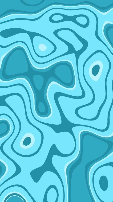 Abstract seamless colorful psychedelic liquid flow animation background Stock Footage 286940969