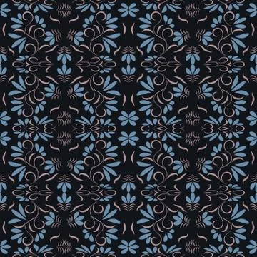 Abstract seamless colourful pattern exotic shapes backgrounds Illustrazione stock