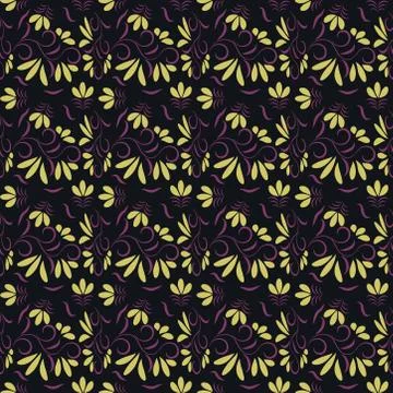 Abstract seamless colourful pattern exotic shapes backgrounds Stock Illustration