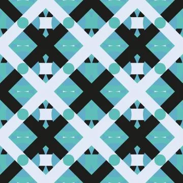 Abstract seamless colourful pattern geometric backgrounds vector design Stock Illustration