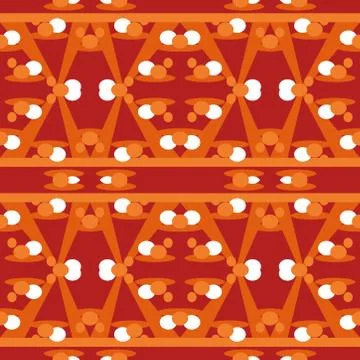 Abstract seamless colourful pattern geometric backgrounds vector design Stock Illustration