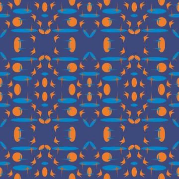 Abstract seamless colourful pattern geometric backgrounds vector design Stock Illustration