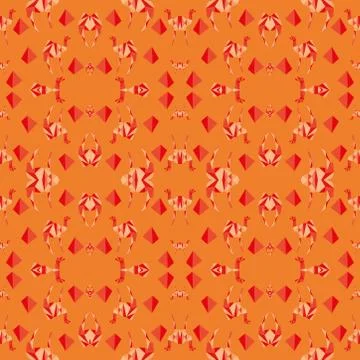 Abstract seamless colourful pattern geometric backgrounds vector design Stock Illustration