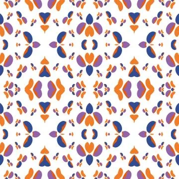 Abstract seamless colourful pattern geometric backgrounds vector design Stock Illustration