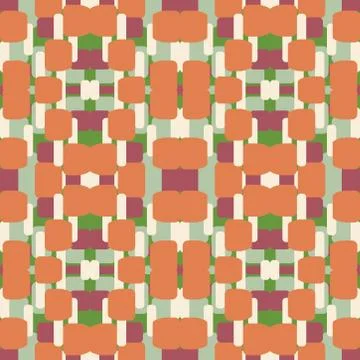 Abstract seamless colourful pattern geometric backgrounds vector design Stock Illustration