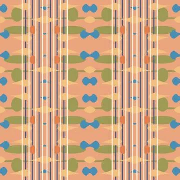 Abstract seamless colourful pattern geometric backgrounds vector design Stock Illustration