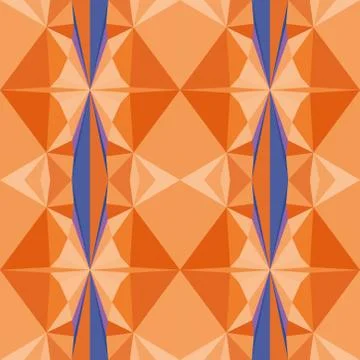 Abstract seamless colourful pattern geometric backgrounds vector design Stock Illustration