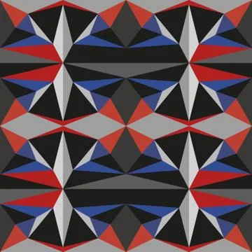 Abstract seamless colourful pattern geometric backgrounds vector design Stock Illustration