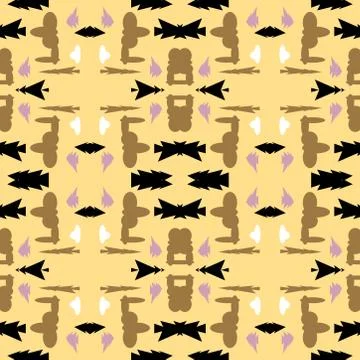 Abstract seamless colourful pattern geometric backgrounds vector design Stock Illustration