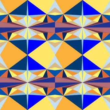 Abstract seamless colourful pattern geometric backgrounds vector design Stock Illustration
