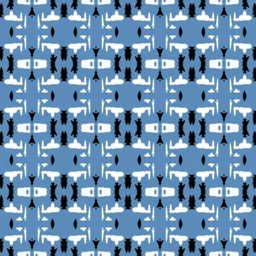 Abstract seamless colourful pattern geometric backgrounds vector design Stock Illustration