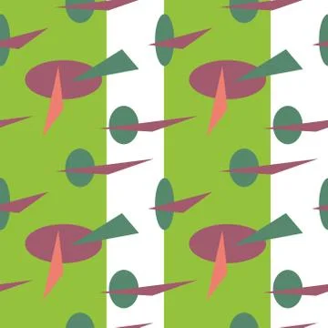 Abstract seamless colourful pattern geometric backgrounds vector design Stock Illustration