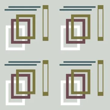 Abstract seamless colourful pattern geometric backgrounds vector design Stock Illustration